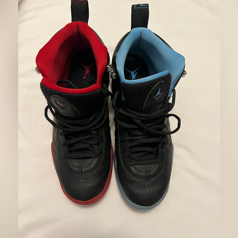 Jordan jump man pro black gym red university blue size 10.5